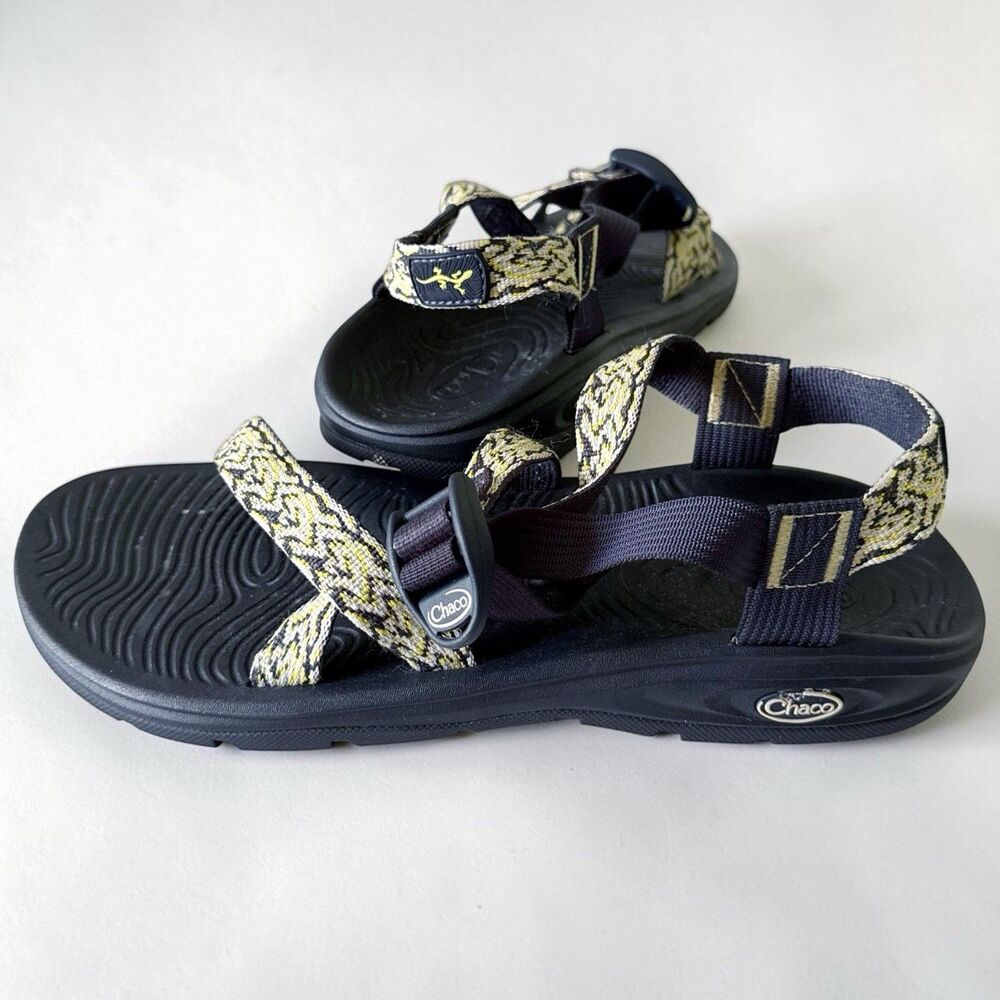 Chaco Z/1 Classic Black Yellow Women's Size 12 Hiking Sport Sandals Buckle